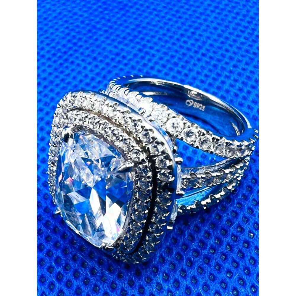 Large Statement Ring, .925 Sterling Silver Ring, … - image 7